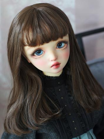 BJD Wig Girl Dark Brown Hair for SD/MSD/YOSD Size Ball-jointed Doll