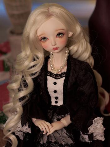 BJD Wig Girl Curly Hair for...
