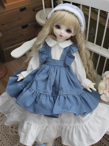 BJD Clothes Girl Blue&White...