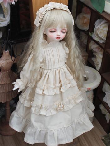 BJD Clothes Beige Pajama Dr...