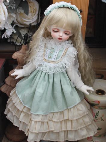 BJD Clothes Light Green Pri...