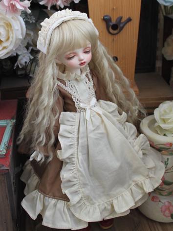 BJD Clothes Brown Dress wit...