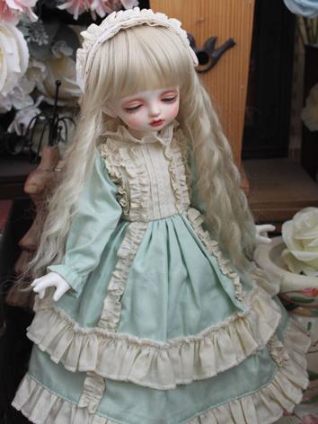 BJD Clothes Green Dress wit...