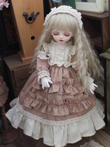 BJD Clothes Brown Cake Skir...