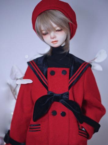 BJD Clothes Navy Collar Coa...
