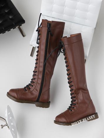 BJD Shoes Lace Up Long Boots for SD/MSD Size Ball-jointed Doll
