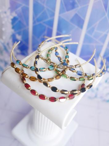 BJD Accessories Vintage Beaded Headband Headpiece for SD/MSD/YOSD Size Ball-jointed Doll