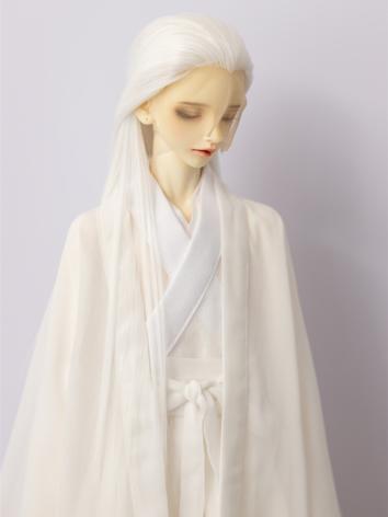 BJD Wig White Basic Hair fo...