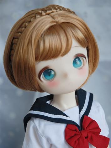 BJD Wig Cute Bob Short Hair for YOSD/MSD/SD 1/8 Size Ball-jointed Doll