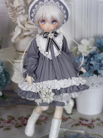 BJD Clothes Girl White&Gray...