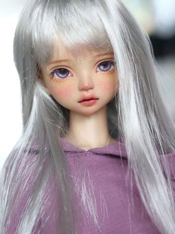 BJD Wig Light Gray Long Hai...