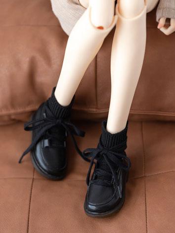 BJD Shoes Black Shoes for 7...