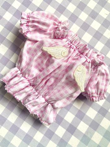 BJD Clothes Pink Plaid Shor...