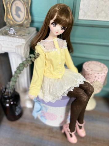 BJD Clothes Yellow Cardigan...