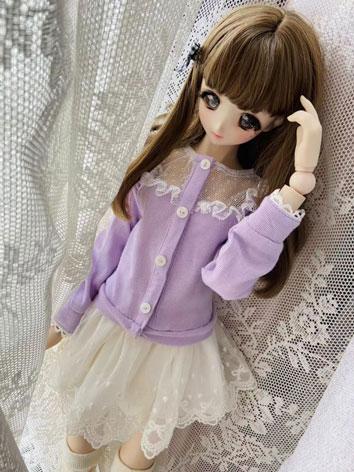BJD Clothes Purple Cardigan...