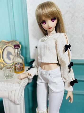 BJD Clothes White Short Swe...