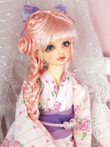 BJD Wig Pink Braid Hair for...