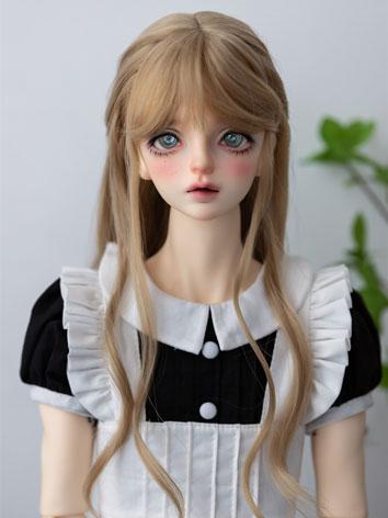BJD Wig Long Hair with Ribb...