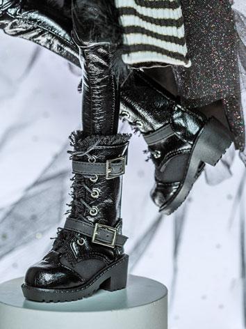 BJD Shoes Black Boots Rshoes45-32 for MSD Size Ball-jointed Doll