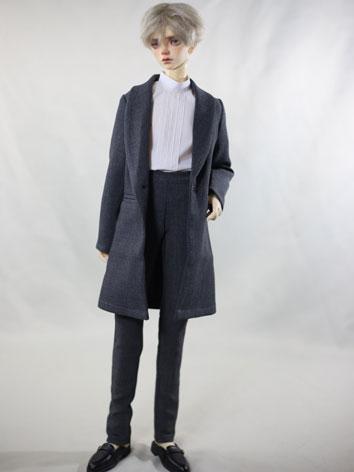 BJD Clothes Gray Coat and Pants A413 for MSD/SD/70cm Size Ball-jointed Doll