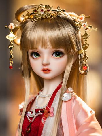 BJD Wig Gold Long Hair Rwig...