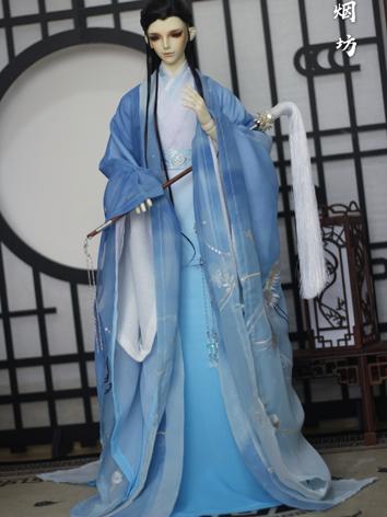 BJD Clothes Blue Ancient Co...