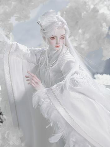 BJD Clothes White Crow Outf...