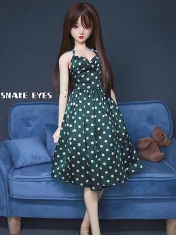 BJD Clothes Girl Green Dres...