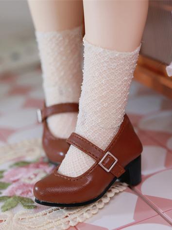 BJD Shoes Brown/Black/Red C...