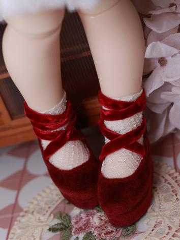 BJD Shoes Platform Suede Sh...