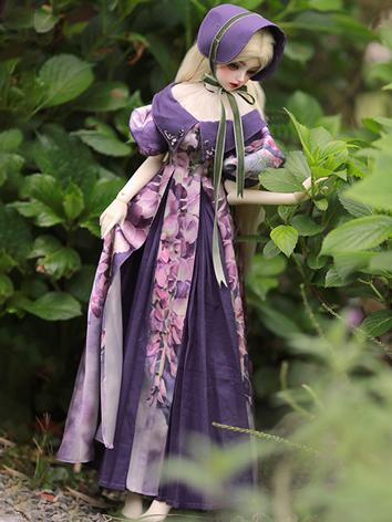 BJD Clothes Purple Dress Su...