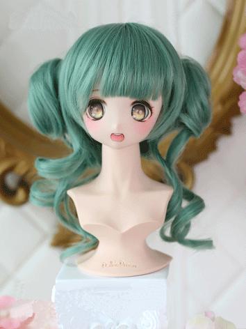 BJD Wig Gentle Girl Green/P...