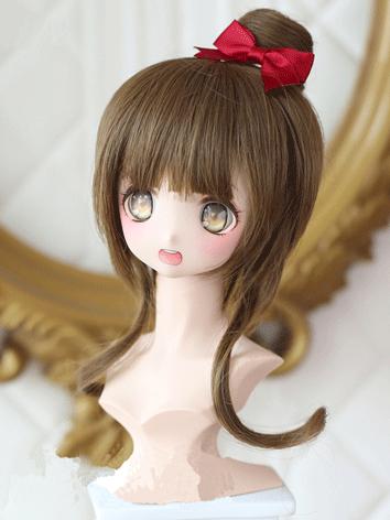 BJD Wig Cute Brown Hair for...