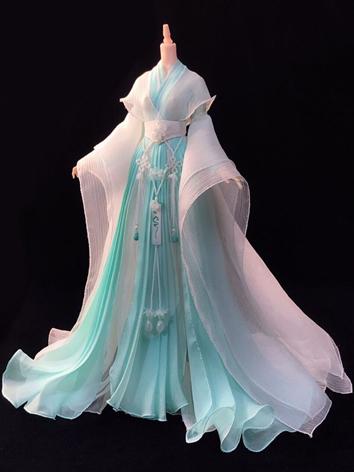 BJD Clothes Girl Pink&Blue Ancient Costume for 29cm Size Ball-jointed Doll