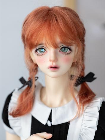 BJD Wig Mohair Double Ponyt...