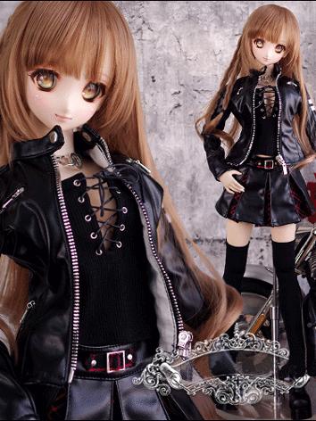 BJD Clothes Street Punk Mot...