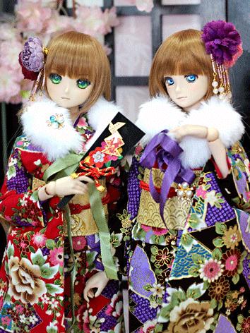 BJD Clothes Girl Kimono Dre...