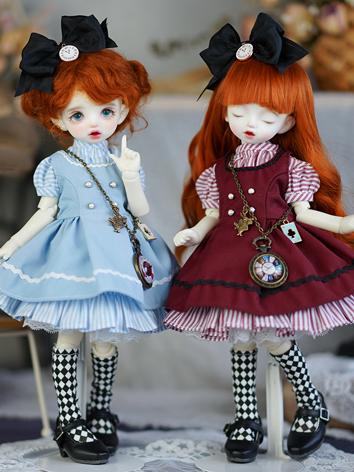 BJD Clothes Girl Wine/Blue ...