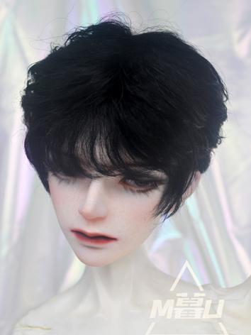 BJD Wig Curly Mohair Fluffy Short Hair for SD Size Ball-jointed Doll