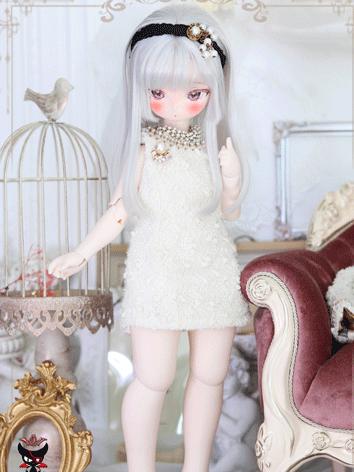 BJD Clothes White Lady Dres...