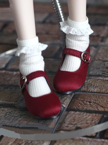 BJD Shoes Wine/Jasper Medium Heel Shoes for SD/DD Size Ball-jointed Doll