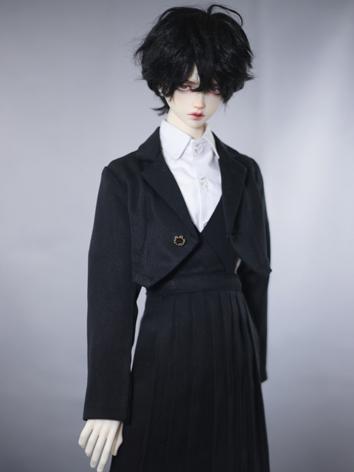 BJD Clothes Black/White/Khaki/Pink Coat A417 for MSD/SD/70cm/75cm Size Ball-jointed Doll