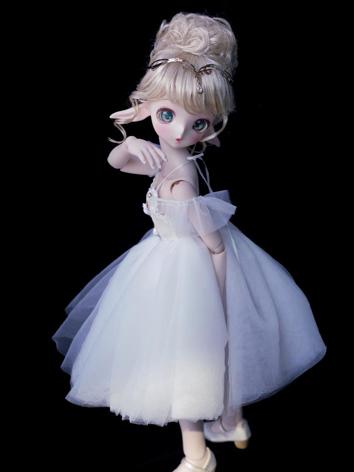 BJD Clothes White Ballet Dr...