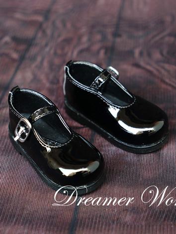 BJD Shoes Black Buckle Shoe...