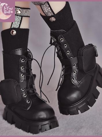 BJD Shoes White/Black Cute ...