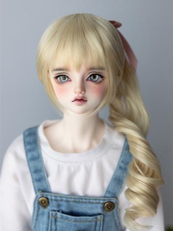 BJD Wig Ponytail Long Curly...
