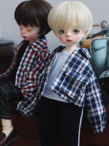 BJD Clothes Plaid Jacket Co...