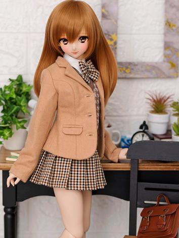 BJD Clothes Brown School Su...