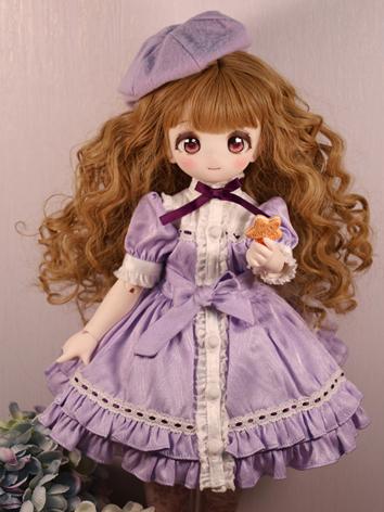 BJD Clothes Purple Dress Su...