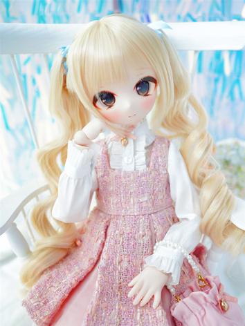 BJD Wig Curly Ponytail Tige...